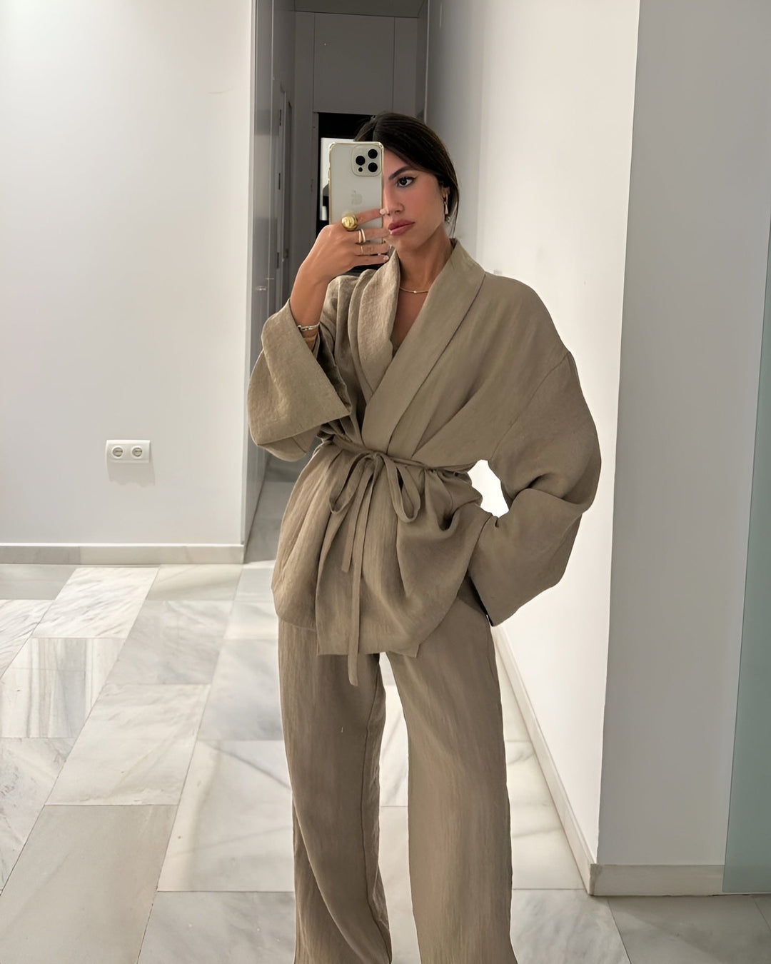 Meral | Two-Piece Linen Set