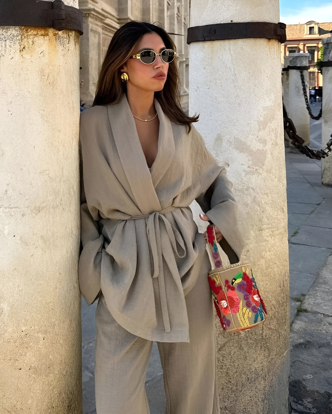 Meral | Two-Piece Linen Set
