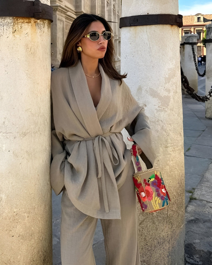 Meral | Two-Piece Linen Set
