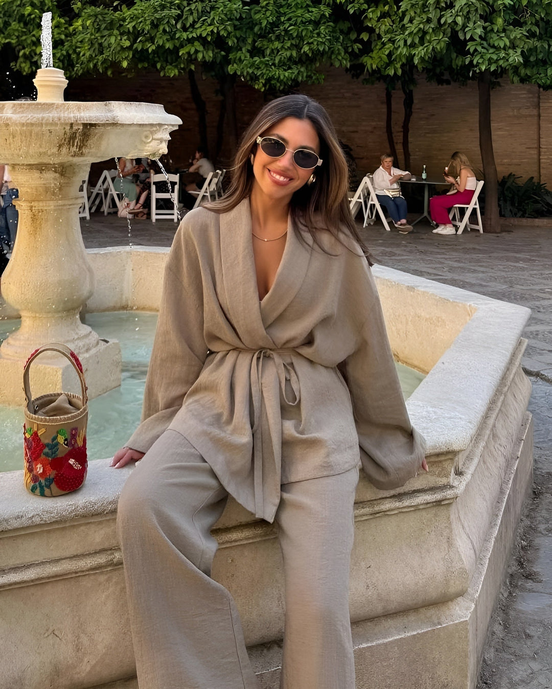 Meral | Two-Piece Linen Set