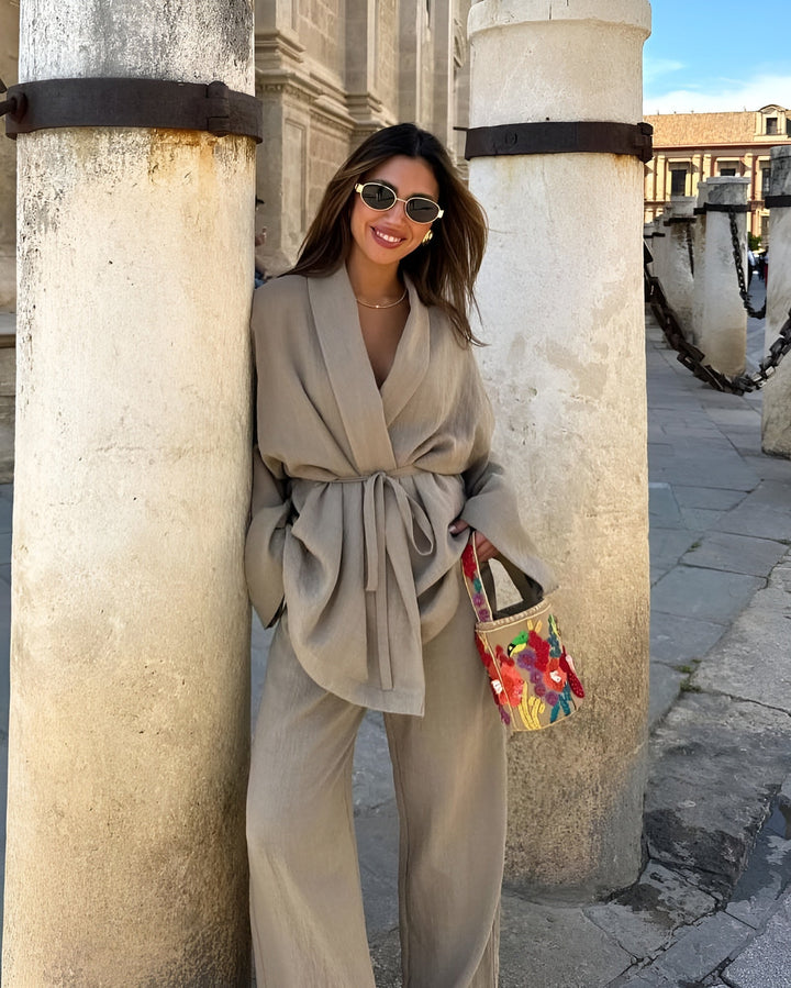 Meral | Two-Piece Linen Set