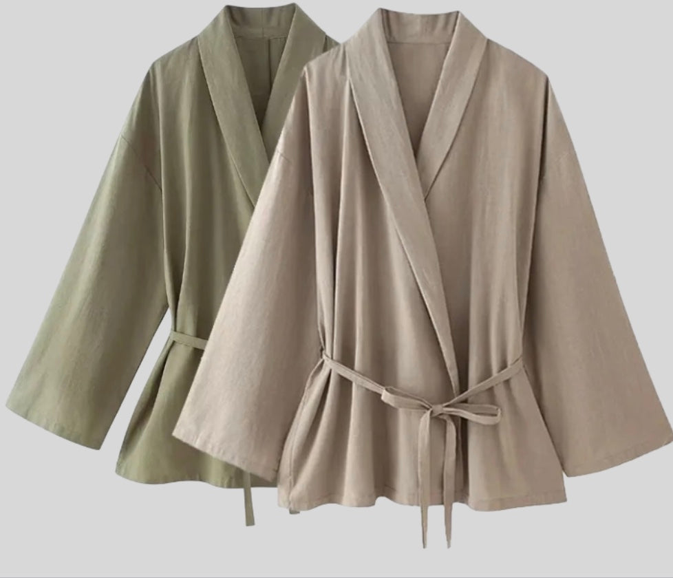Meral | Two-Piece Linen Set