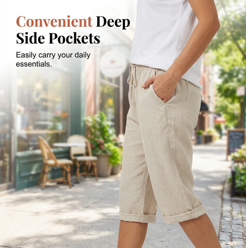 Emily | Cotton Linen Women's Shorts | Buy 1 Get 1 Free