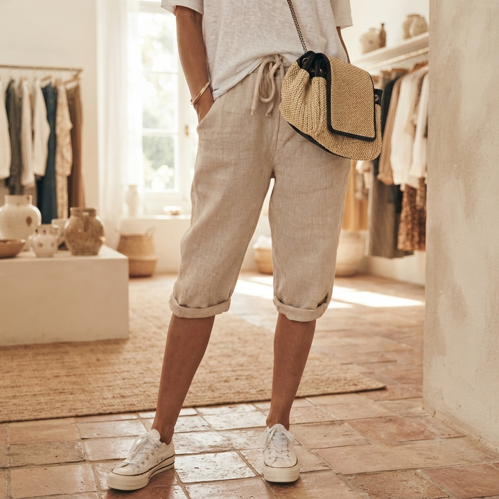 Emily | Cotton Linen Women's Shorts | Buy 1 Get 1 Free