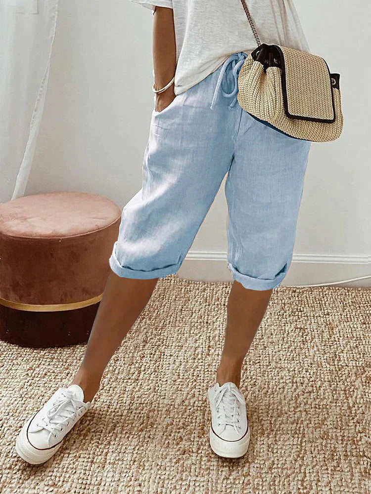 Emily | Cotton Linen Women's Shorts | Buy 1 Get 1 Free