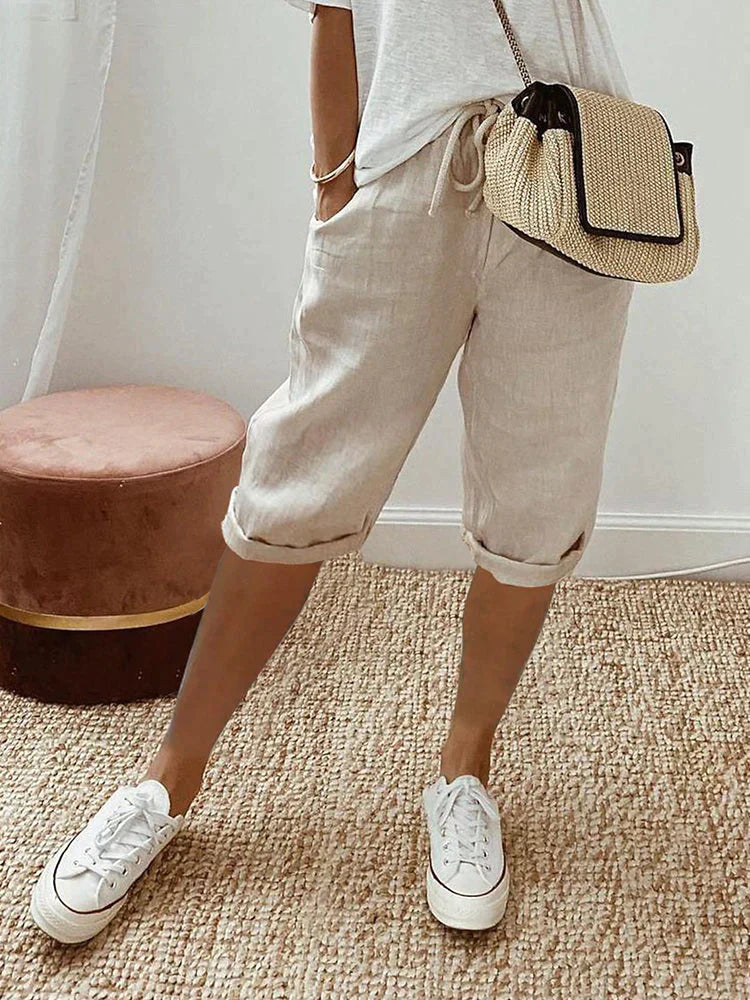 Emily | Cotton Linen Women's Shorts | Buy 1 Get 1 Free
